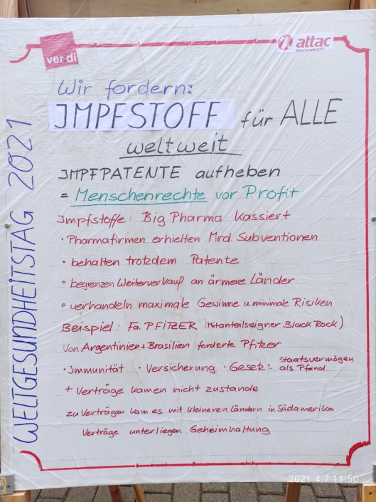 Weltgesundheitstag 07.04.21 Darmstadt