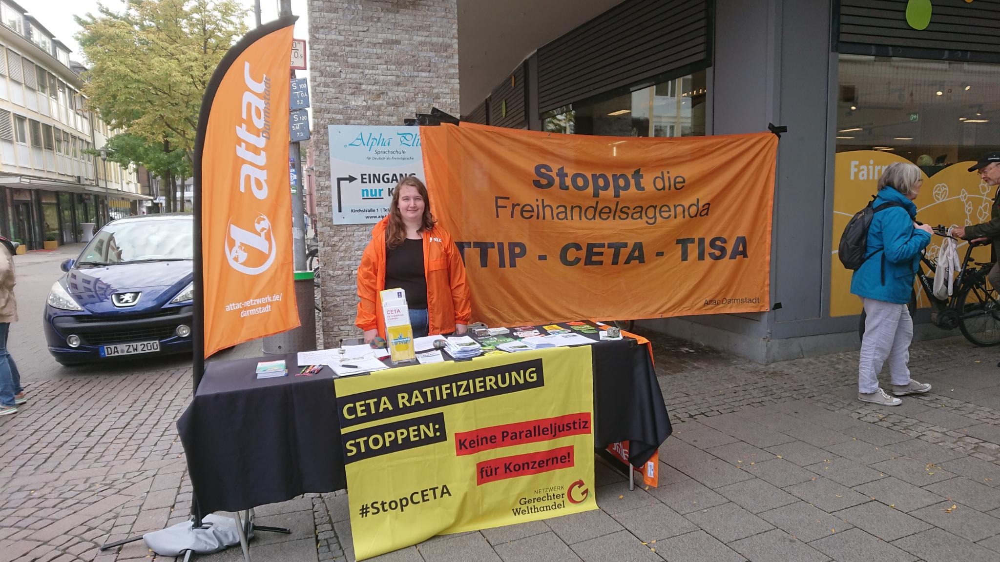 Infostand gegen CETA