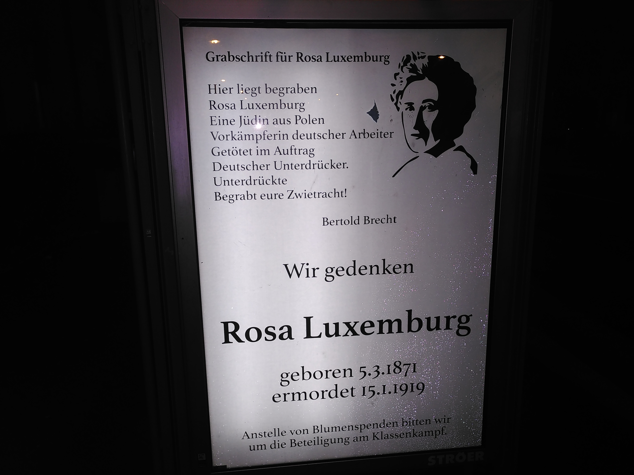Rosa Luxemburg Adbusting