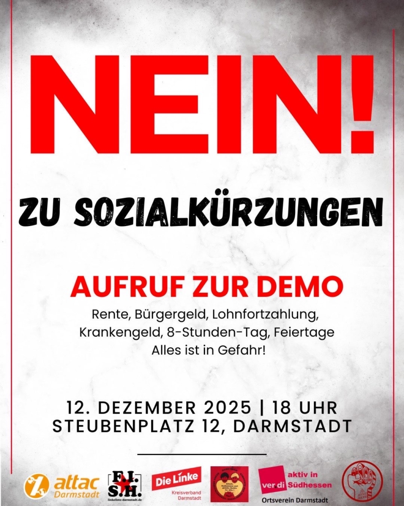 Share pic Demo Nein zu Sozialkürzungen