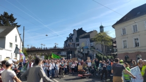 Bild über den Demozug auf dem City-Ring